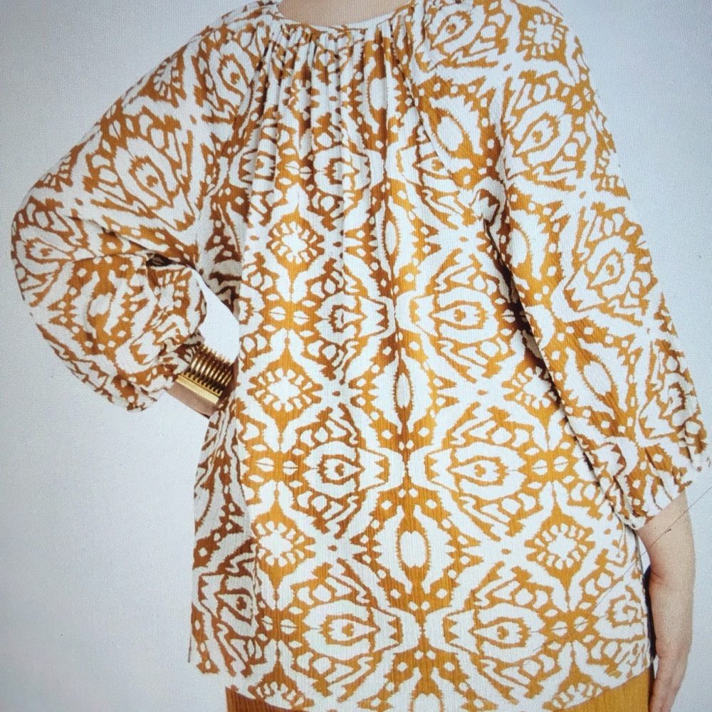 🆕 ASHLEY STEWART  ABSTRACT PRINT BLOUSE NWT - Picture 3 of 10